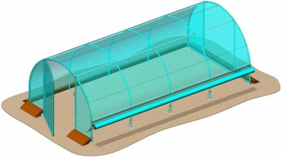 Ventilazione da un lato per serra Stocker
