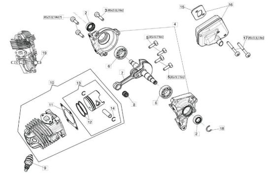 Motore per GST 250