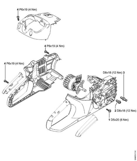 Coppie di serraggio MSA 160 Stihl