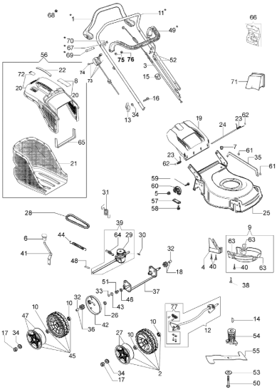 Esploso completo G 48 TK Comfort Plus Trazione