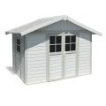 Casetta da giardino Deco 7,5 grigio/verde Grosfillex