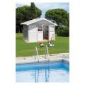 Casetta da giardino Deco 7,5 grigio/verde Grosfillex
