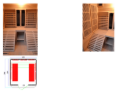Sauna irradiante PR-C3G per due persone