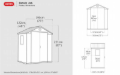 Casetta da giardino Darwin 6 x 4 Keter Marrone