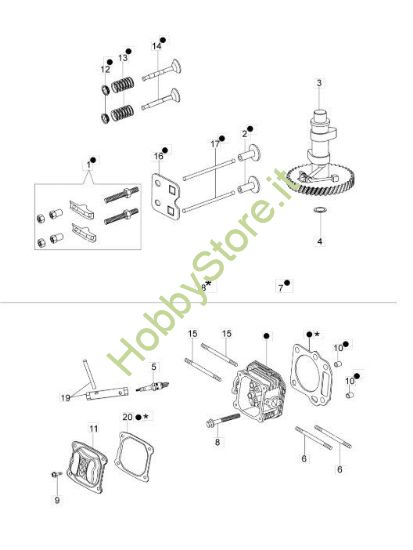 Picture of Testa e Valvole rasaerba G 48 TK All Road Plus 4