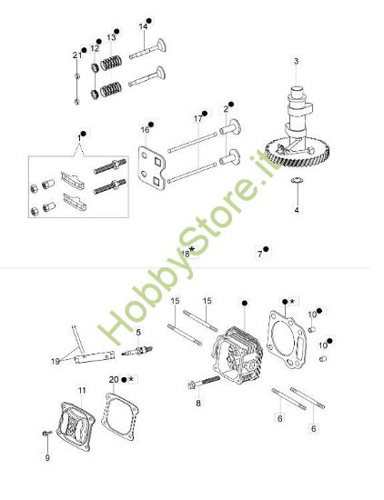 Picture of Testa e Valvole rasaerba G 53 Tk All Road Plus 4