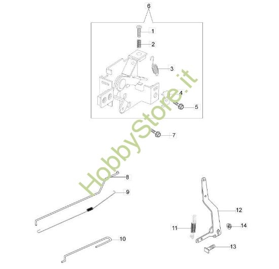 Picture of Leve di Controllo rasaerba G 53 Tk All Road Plus 4