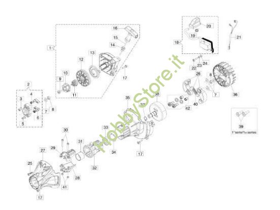 avviamento e frizione bc 350 s