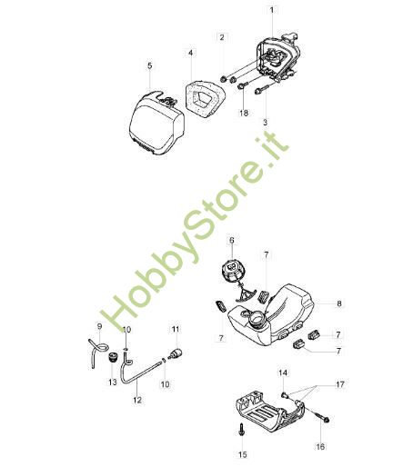 Serbatoio per BC 360 4S