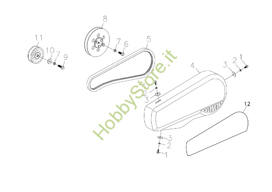 Cofano per MH 198 RK (K800 HC)