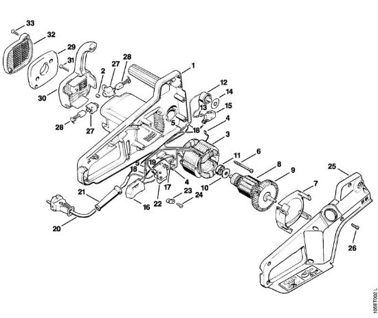 Elettromotore E 14 C Elettroseghe (MSE) E 14 della marca STIHL