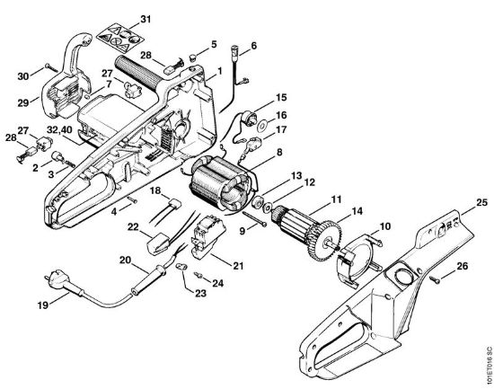 Elettromotore E 220, E 20 Elettroseghe (MSE) E 220 della marca STIHL