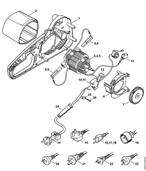 Elettromotore Elettroseghe (MSE) MSE 141 C-Q della marca STIHL