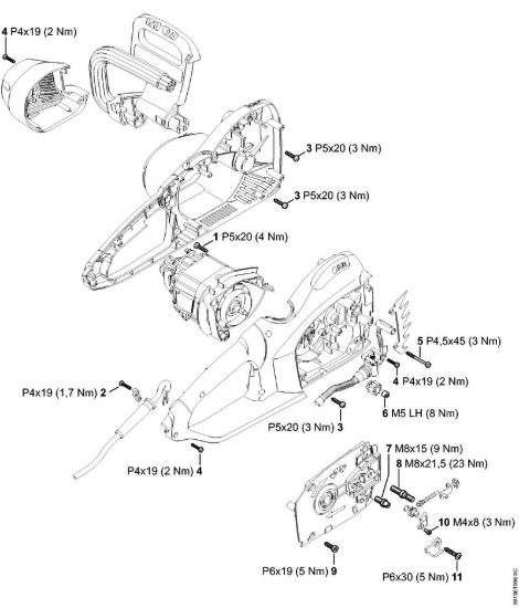 Coppie di serraggio Elettroseghe (MSE) MSE 250 C-Q della marca STIHL