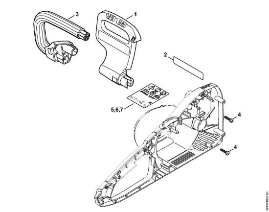 Protezione mano, Manico tubolare Elettroseghe (MSE) MSE 250 C-Q della marca STIHL
