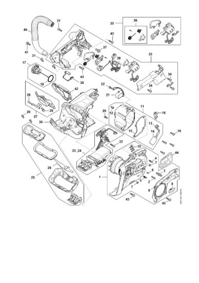 Picture of Elettromotore, modulo elettronico, Corpo impugnatura MSA 220.0 T