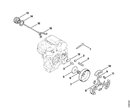 Frizione Motoseghe a benzina (MS) 009 Q della marca STIHL