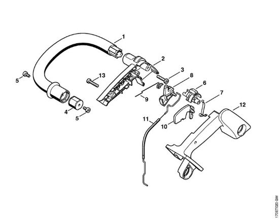 Manico tubolare Motoseghe a benzina (MS) 019 T della marca STIHL