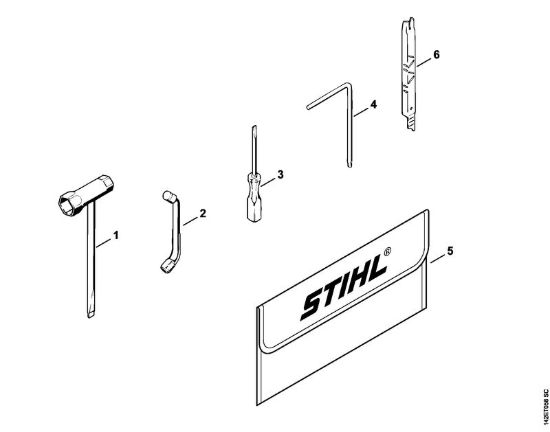 Attrezzi, accessorio a richiesta Motoseghe a benzina (MS) 020 T della marca STIHL