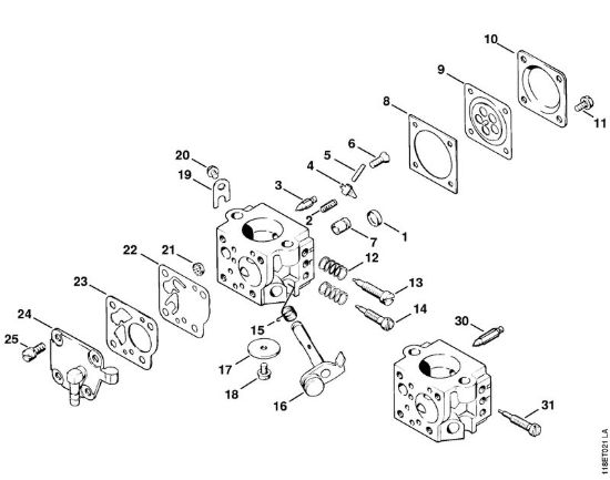 Carburatore Tillotson Motoseghe a benzina (MS) 028 W della marca STIHL