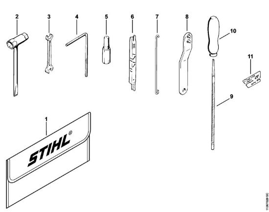 Attrezzi, accessorio a richiesta Motoseghe a benzina (MS) 031 della marca STIHL