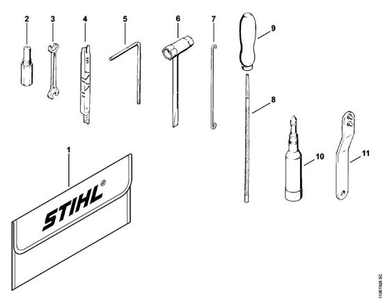 Attrezzi, accessorio a richiesta Motoseghe a benzina (MS) 041 AVEQ della marca STIHL
