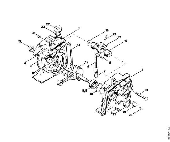 Carter albero a gomito Motoseghe a benzina (MS) 041 AVEQ della marca STIHL