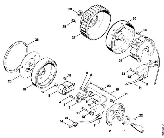 Impianto di accesione Motoseghe a benzina (MS) 041 AVEQ della marca STIHL
