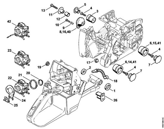 Sistema AV Motoseghe a benzina (MS) 046 C della marca STIHL