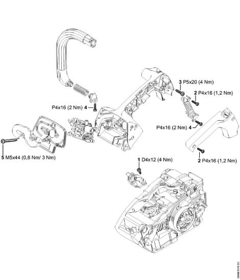 Coppie di serraggio Motoseghe a benzina (MS) MS 150 TC-E della marca STIHL