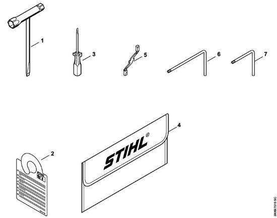 Attrezzi, accessorio a richiesta Motoseghe a benzina (MS) MS 151 TC-E della marca STIHL
