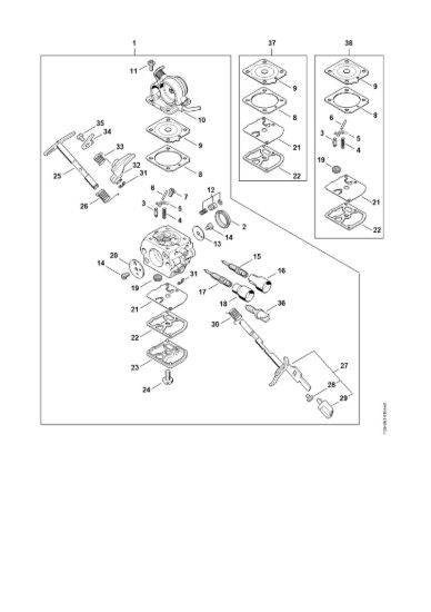 Picture of Carburatore 1139/25 MS 181 C-BE