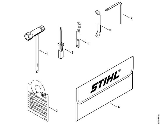 Attrezzi, accessorio a richiesta Motoseghe a benzina (MS) MS 192 T della marca STIHL