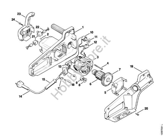 Elettromotore E 14 Elettroseghe (MSE) E 14 della marca STIHL