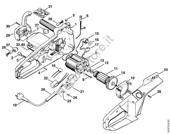 Elettromotore E 220, E 20 Elettroseghe (MSE) E 220 della marca STIHL