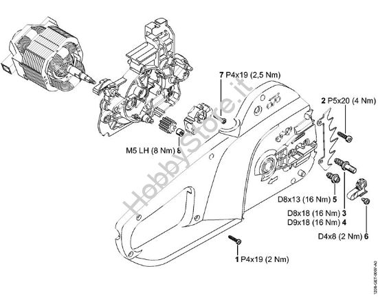 Coppie di serraggio Elettroseghe (MSE) MSE 141 C-Q della marca STIHL