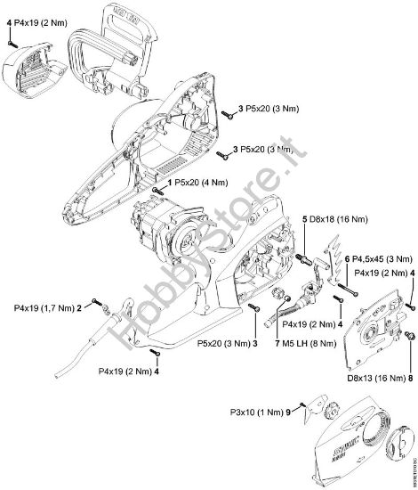 Coppie di serraggio Elettroseghe (MSE) MSE 170 C-Q della marca STIHL