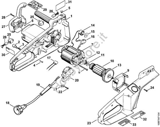Elettromotore MSE 220 USA, CDN Elettroseghe (MSE) MSE 220 della marca STIHL