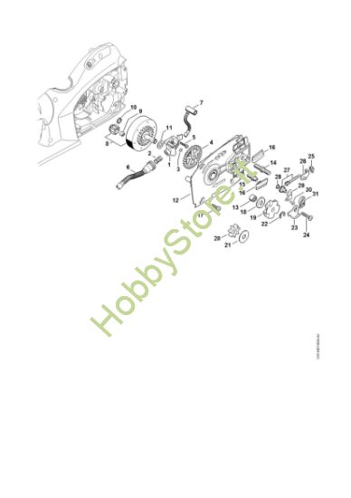 Picture of Pompa olio, Rocchetto catena MSE 250 C-Q