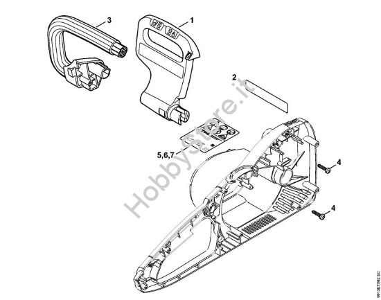 Protezione mano, Manico tubolare Elettroseghe (MSE) MSE 250 C-Q della marca STIHL