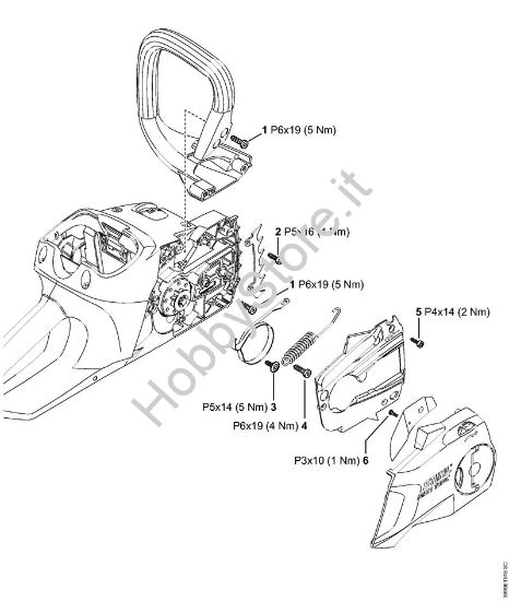 Coppie di serraggio Motoseghe a batteria (MSA) MSA 200 C-B della marca STIHL