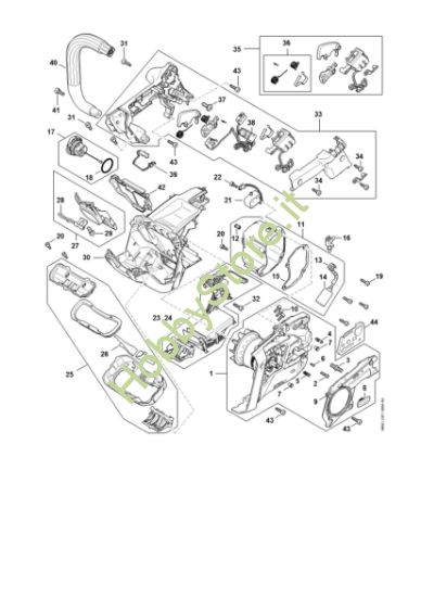 Picture of Elettromotore, modulo elettronico, Corpo impugnatura MSA 220.0 TC-O