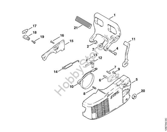 Freno catena Motoseghe a benzina (MS) 009 della marca STIHL