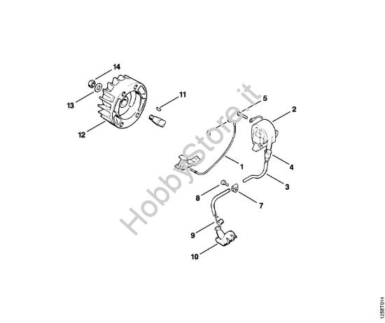 Impianto di accesione Motoseghe a benzina (MS) 009 E della marca STIHL
