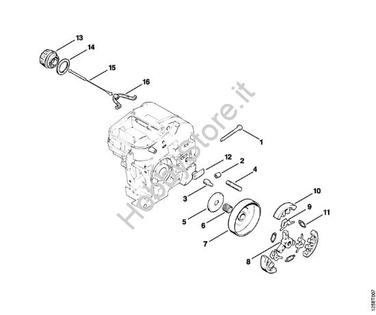 Frizione Motoseghe a benzina (MS) 009 LQ della marca STIHL