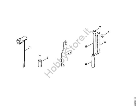 Attrezzi, accessorio a richiesta Motoseghe a benzina (MS) 010 AV della marca STIHL