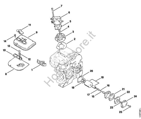 Filtro aria, pompa olio Motoseghe a benzina (MS) 010 AV della marca STIHL