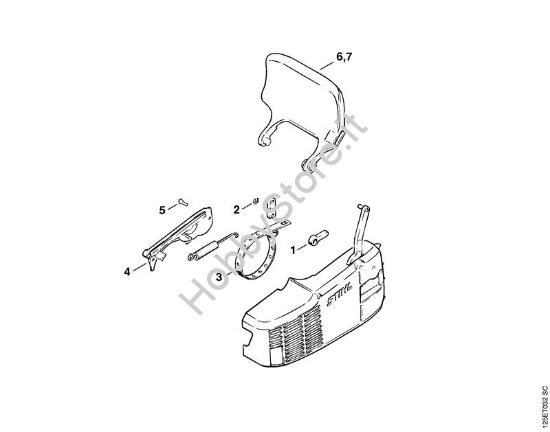 Freno catena Motoseghe a benzina (MS) 010 AV della marca STIHL