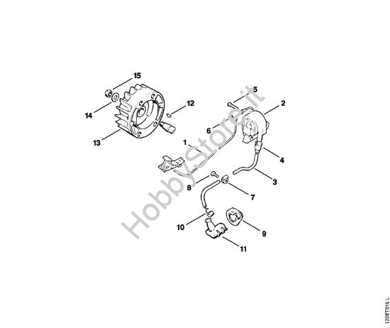 Impianto di accesione Motoseghe a benzina (MS) 010 AV della marca STIHL