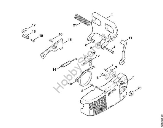 Freno catena Motoseghe a benzina (MS) 010 AVEQ della marca STIHL